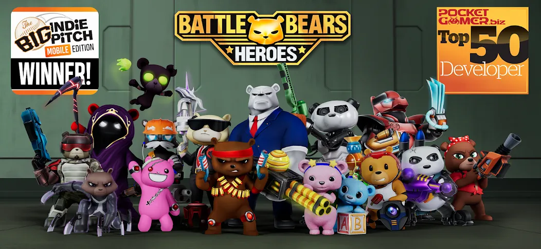 BATTLE BEARS HEROES Mini MOBA screenshot 1