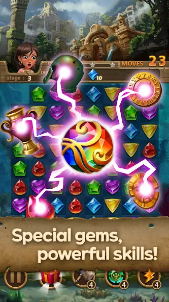 Jewels Atlantis: Puzzle game screenshot 5