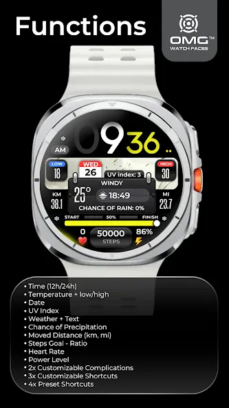 OMG 299 Weather Watch Face screenshot 5