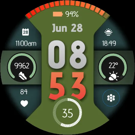 Digital Watchface D9 screenshot 26