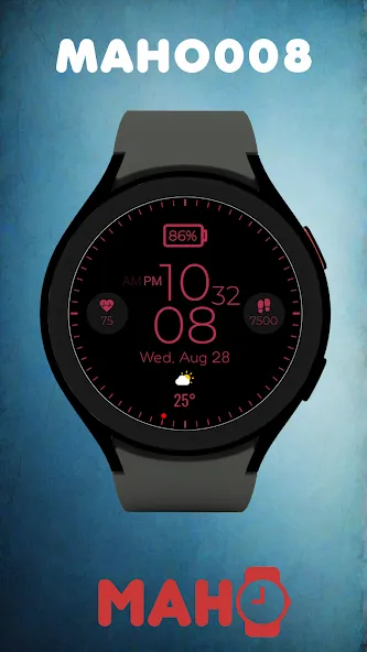 MAHO008 Wear OS Watch Face screenshot 1