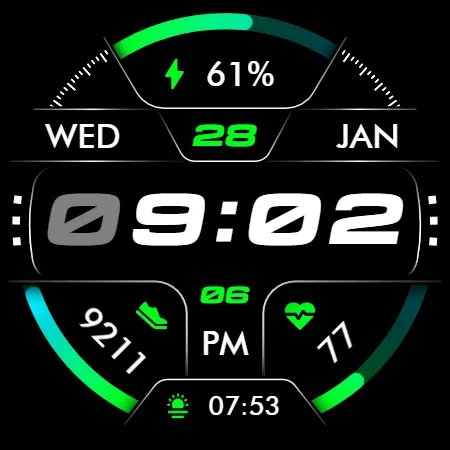 Oled - Digital v6 | watch face screenshot 14