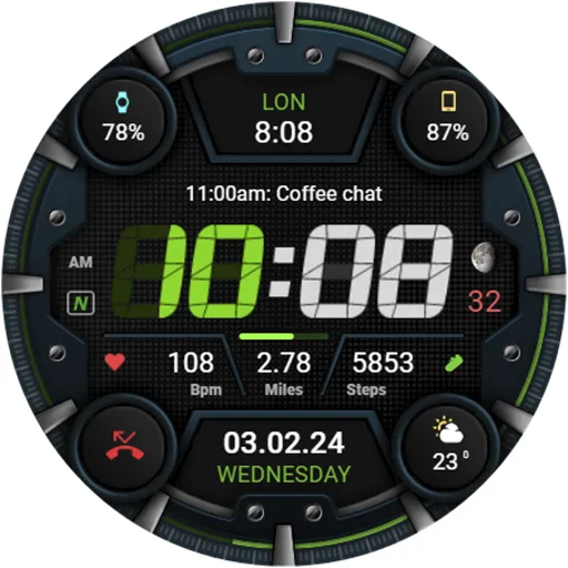 WFP 329 Digital watch face screenshot 45