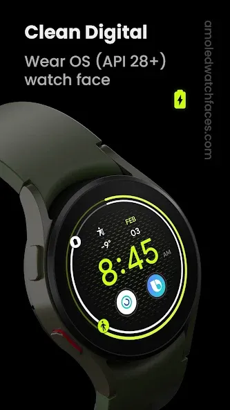Clean Digital: Watch face screenshot 1