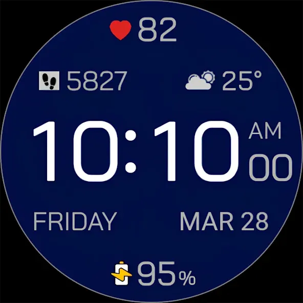 Time Canvas Digital Watch Face screenshot 7