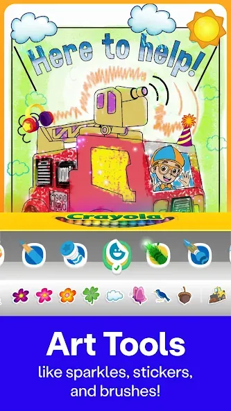 Coloring with Blippi & Friends screenshot 5