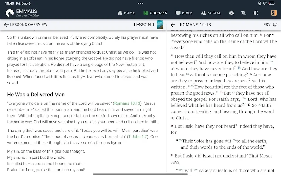EMMAUS - Bible & Courses screenshot 11