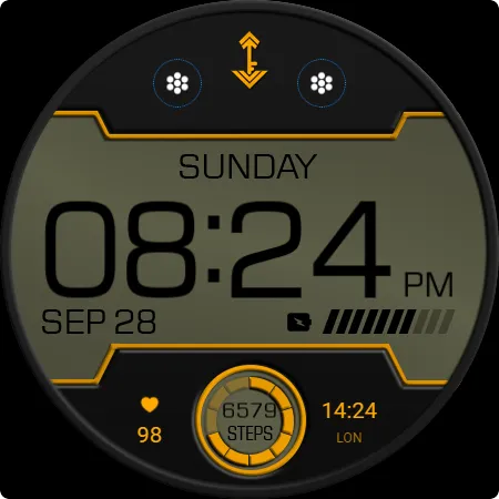 Key WF96 Digital Watch Face screenshot 27