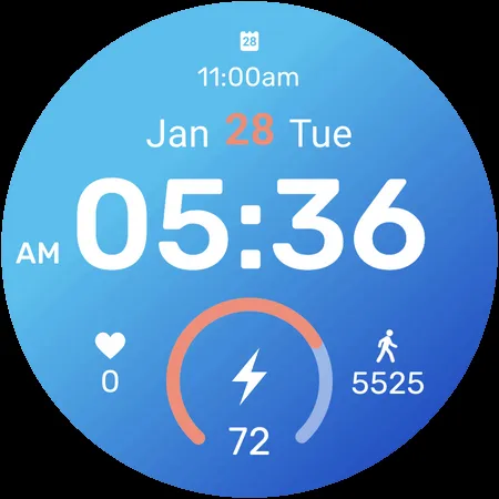 Glacier Digital Watch Face screenshot 7