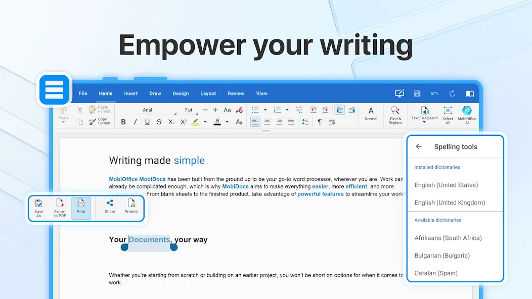MobiOffice: Word, Sheets, PDF screenshot 11