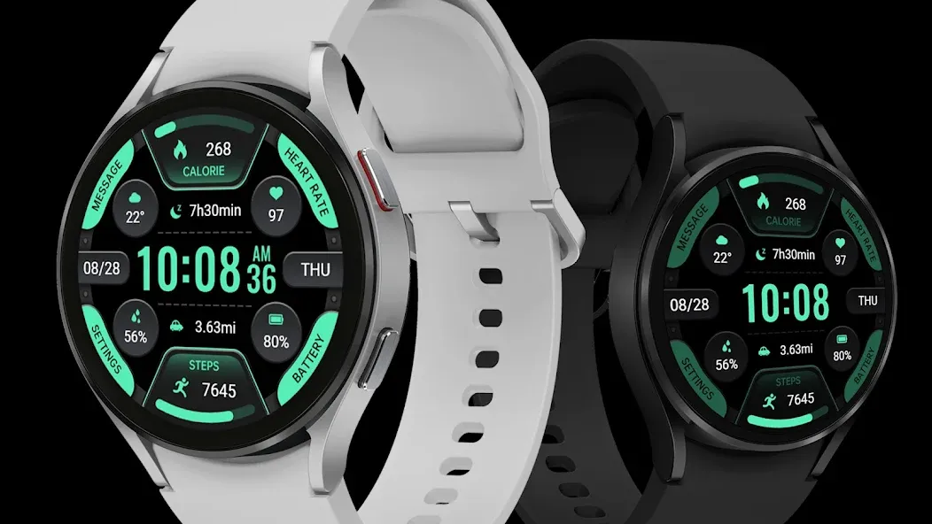 Ink Green Arc Data ZKin Watch screenshot 3
