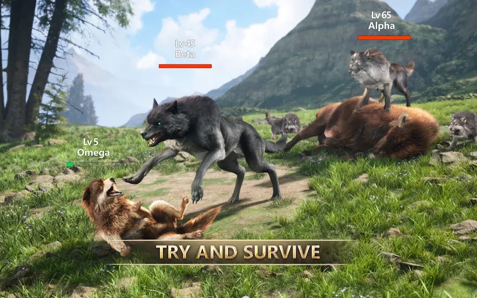 Wolf Game: Wild Animal Wars screenshot 11