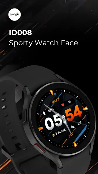ID008: Sporty Watch Face screenshot 1