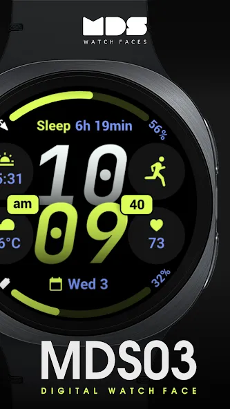 MDS03 Digital Watch Face screenshot 2