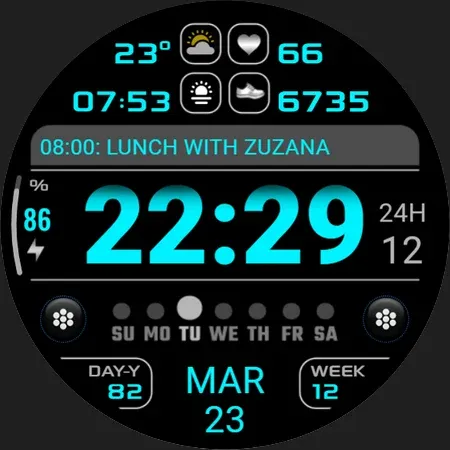 PW72 Sport Digi Watch Face screenshot 29