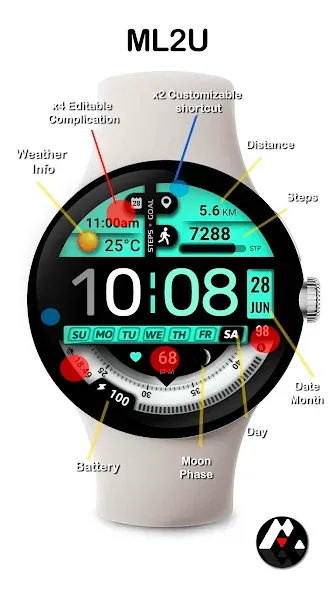 ML2U 278 Watch Face screenshot 2