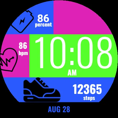 Bubble Gum Watch Face screenshot 11