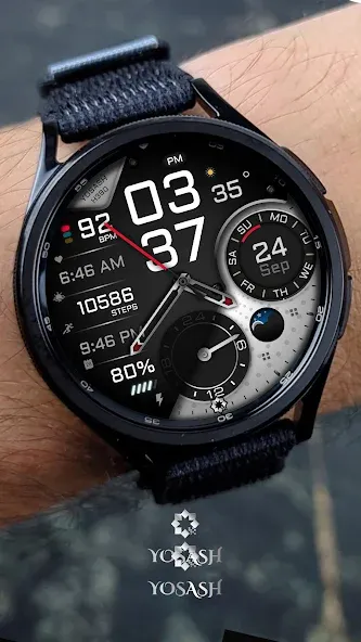 H390 Analog Digital Watch Face screenshot 5