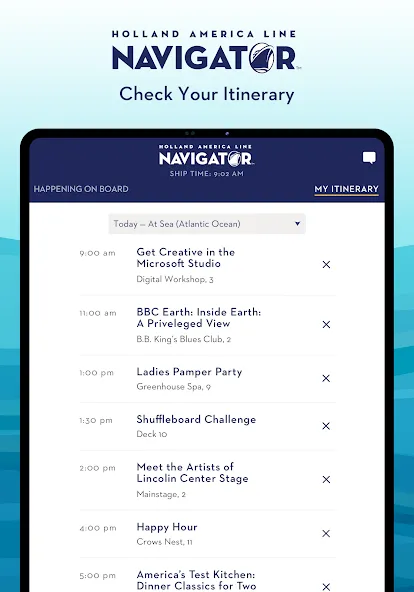 Holland America Line Navigator screenshot 11