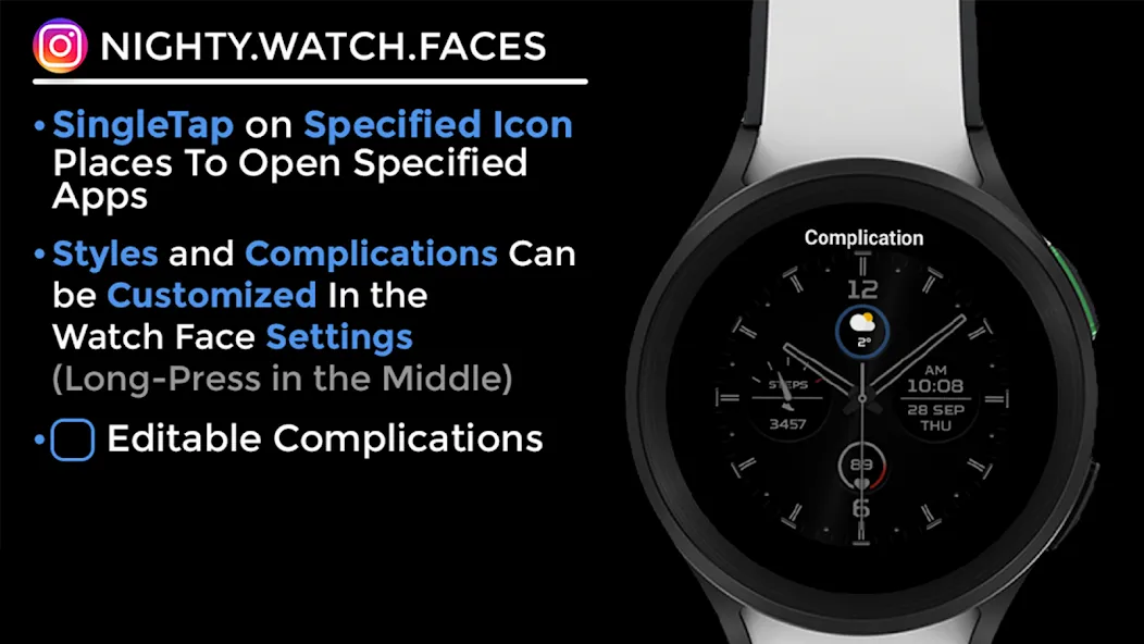 Rythenight - watch face screenshot 13
