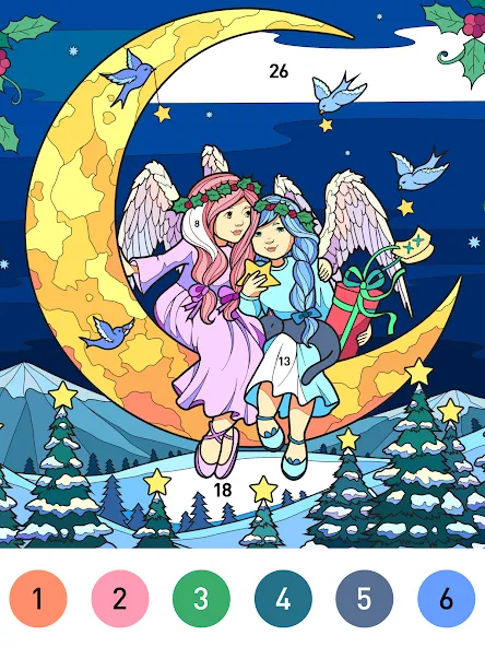Christmas Winter Coloring Book screenshot 10