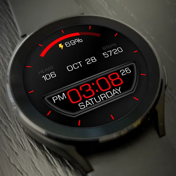Key103 Digital Watch Face screenshot 2