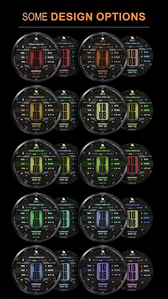 WFP 336 Digital watch face screenshot 2
