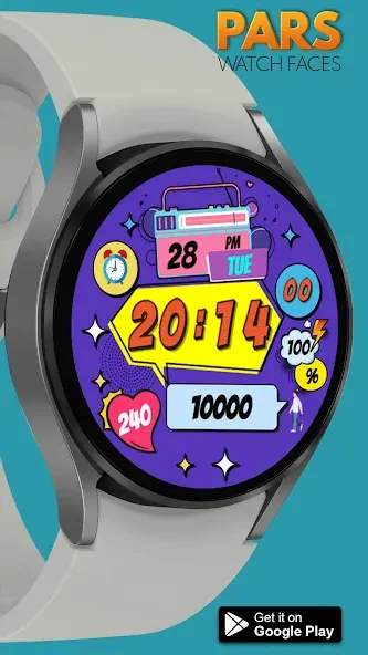 Pars Lollipop Watch Face screenshot 1