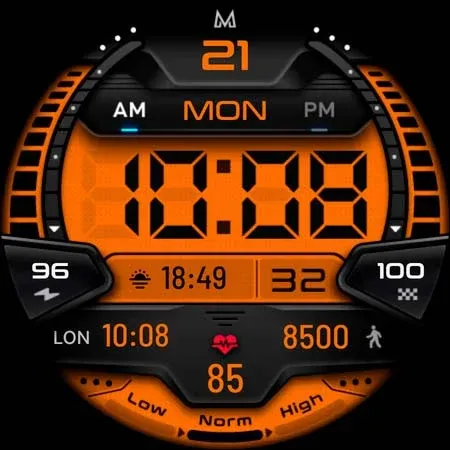 MD244 LCD Digital watch face screenshot 14