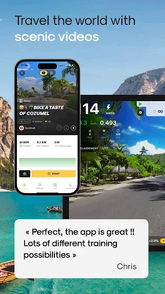 Kinomap: Ride Run Row Indoor screenshot 2