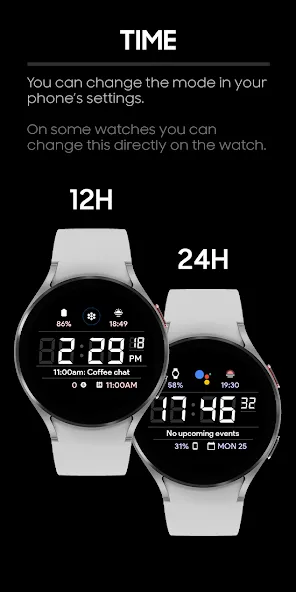 JHW Digital F: Watch face screenshot 6
