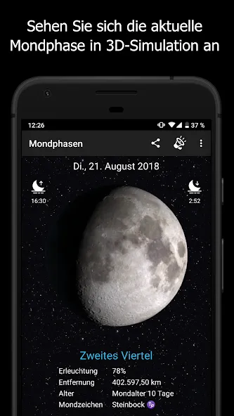 Mondphasen screenshot 1