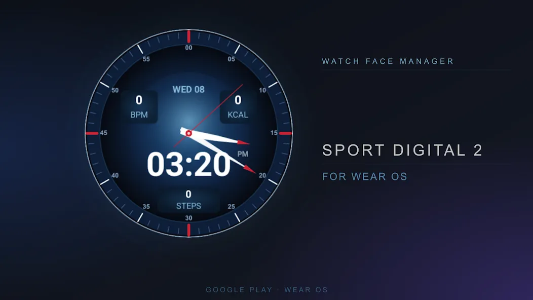 Sport Digital 2 Watch Face screenshot 1