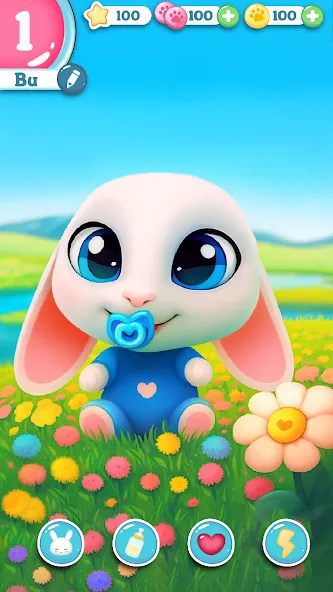 Bu Bunny - Cute pet care game screenshot 1