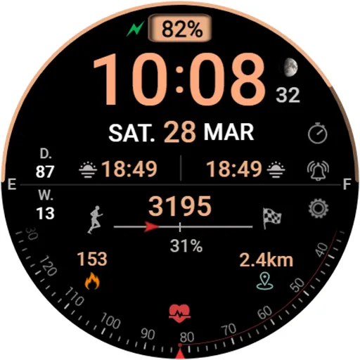 DIGI SERAS Watch face screenshot 16