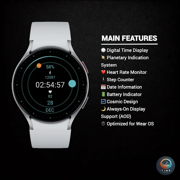 Galactic Hour Watch Face screenshot 2