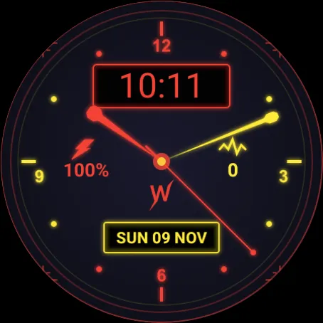 Hybrid Tech Watch Face screenshot 8