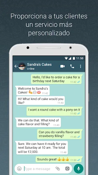 WhatsApp Business screenshot 2