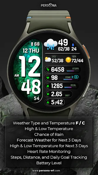 PER38 Digital Watch Face screenshot 3