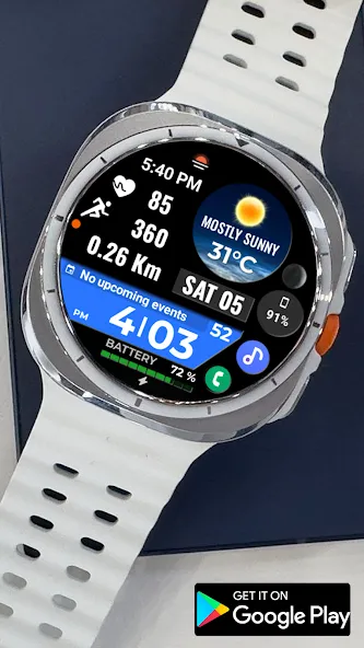 Weather Sport WearOS 5 NTV577 screenshot 3