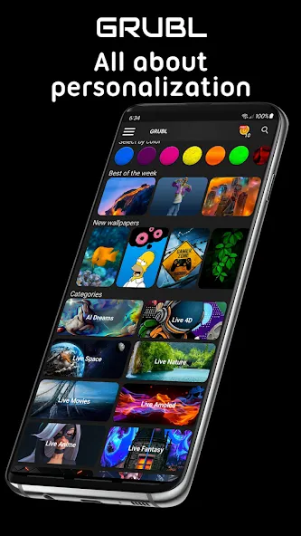 GRUBL™ 4D Live Wallpapers + AI screenshot 7