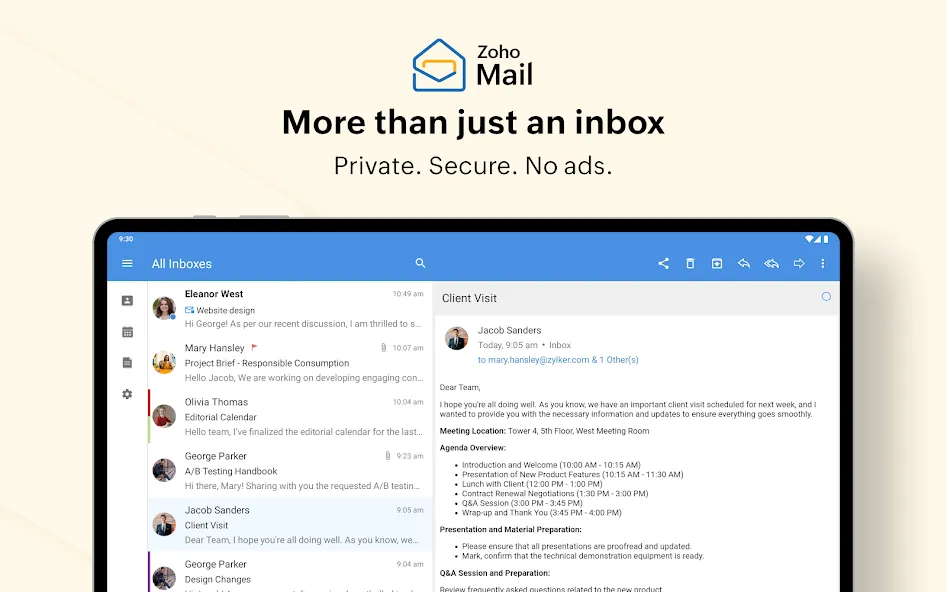 Zoho Mail - Email and Calendar screenshot 13
