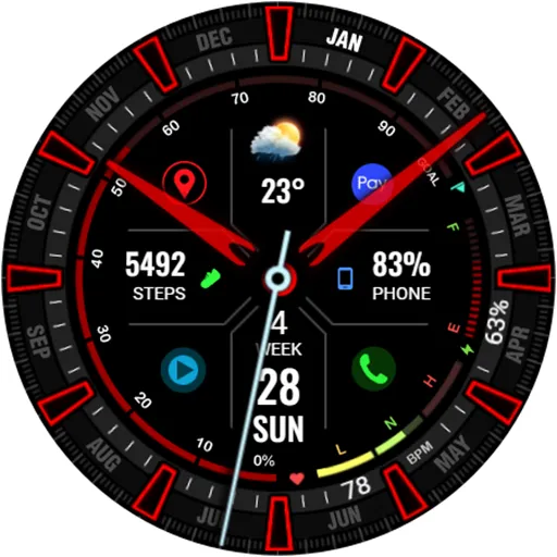 WFP 323 Analog Watch Face screenshot 48