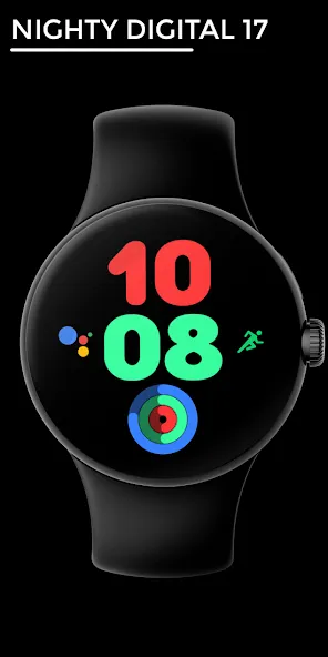 Nighty Digital 17 - watch face screenshot 1