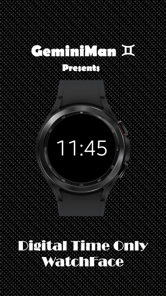 Digital Time Watchface screenshot 1