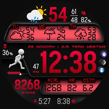 PER36 Digital Watch Face screenshot 44