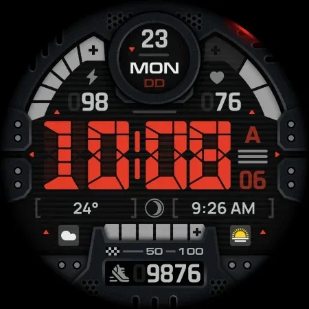 SH067 Watch Face, WearOS watch screenshot 14
