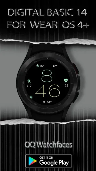 Digital Basic 14 Wear OS 4+ screenshot 1