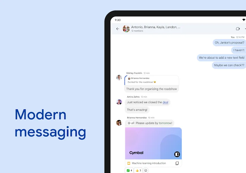 Google Chat screenshot 17