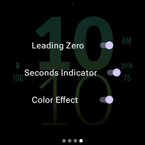 Fresh Green Large Watch Face screenshot 9